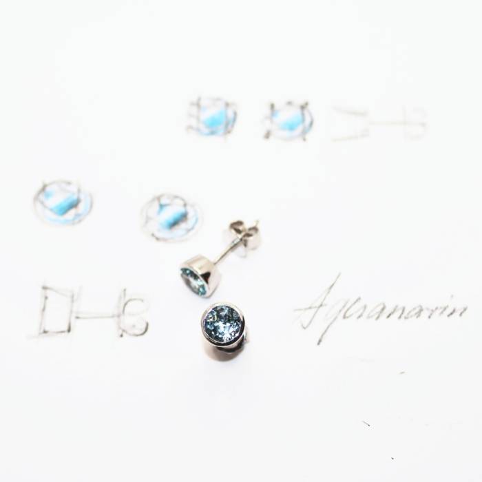 Ohrringe Aquamarin